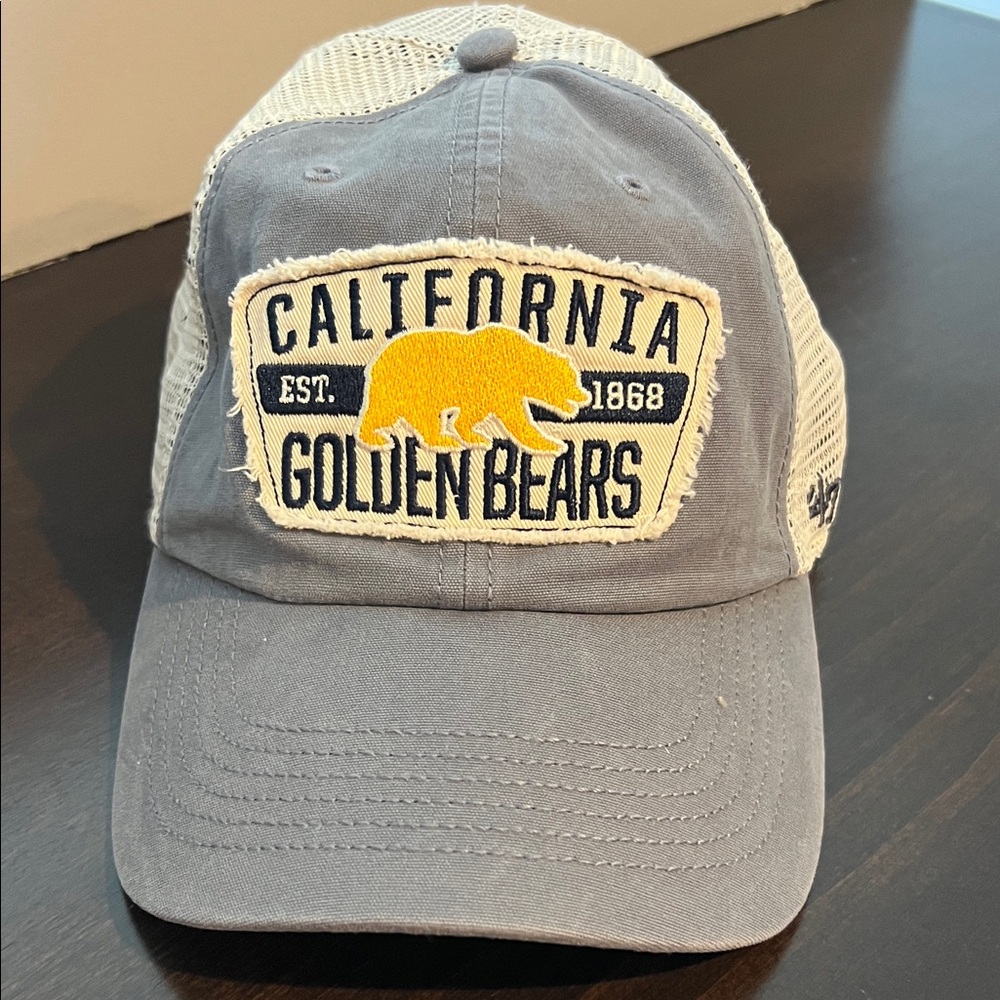 NWOT * 47 Brand Gray & Cream Trucker Hat with Yellow Patch